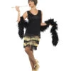 20s Flapper Damen Kostüm Mit Fransen