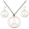 Hippie Peace Halskette & Ohrringe