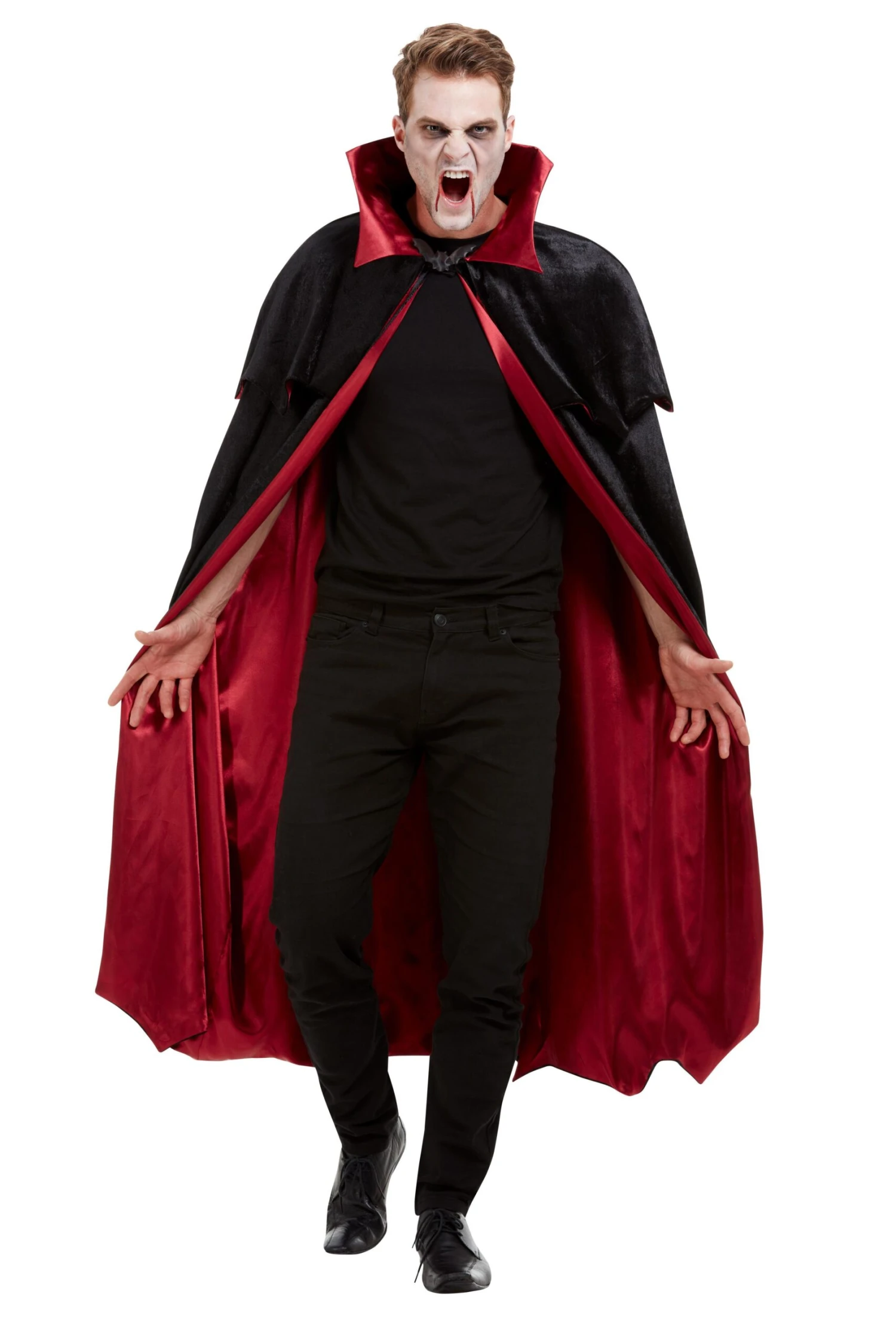 Vampir Cape Velours Deluxe Für Erwachsene 1 Vampir Cape Velours Deluxe Für Erwachsene
