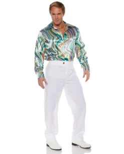 70er Jahre Disco Hemd Mit Swirls -Halloween Kostüm Geschäft 70er jahre disco hemd mit swirls faschingskostueme und zuebehoer disco shirt 52161 3