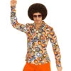 70s Groovy Kostüm Hemd Bubbles