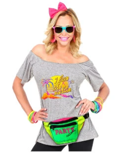 80er Jahre Bauchtasche -Halloween Kostüm Geschäft 80er jahre bauchtasche 80ies guerteltasche 80ies belt bag 38498 03