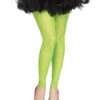 80s Netz Leggings Mit Spitze Neon Grün