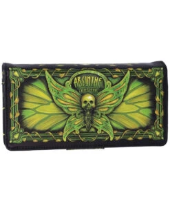 Absinthe - La Fee Verte Grüne Fee Geldbörse -Halloween Kostüm Geschäft absinthe la fee verte gruene fee geldboerse absinthe la fee verte green fairy embossed purse gothic geldbeutel 53937 3