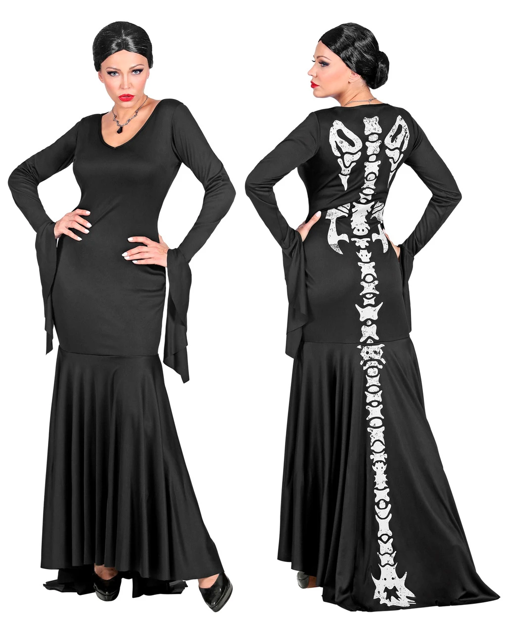 Alien Skelett Kleid Frauenkostüm 1 Alien Skelett Kleid Frauenkostüm