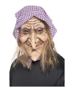 Alte Hexen Maske Mit Kopftuch