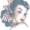 Piraten Pin Up Girl Kopf Tattoo