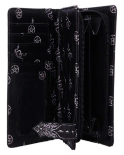 Baphomet Geldbörse 18,5cm -Halloween Kostüm Geschäft baphomet geldboerse baphomet geldbeutel baphomet embossed purse 52792 05