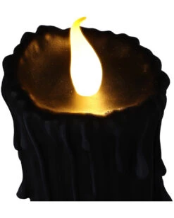Black Magic LED Kerze 19cm 11 Black Magic LED Kerze 19cm -Halloween Kostüm Geschäft black magic led kerze black magic led candle halloween deko gothic deko 54011 06