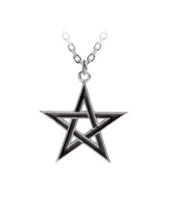 Black Star Pentagramm Anhänger Mit Kette
