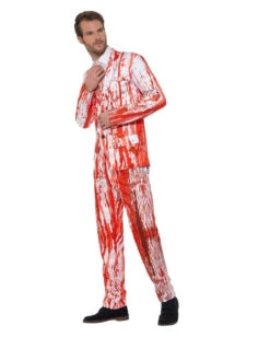 Blutiger Anzug Mit Krawatte -Halloween Kostüm Geschäft blutiger anzug mit krawatte kostuemanzug mit blutspritzer fuer halloween blood drip suit 35779 3