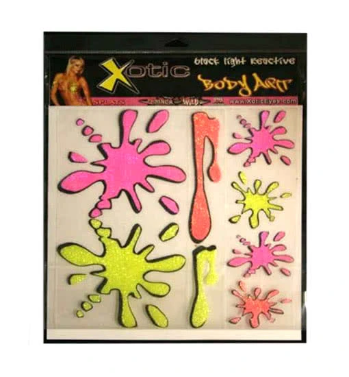 Body Art Tattoo Set Farbklecks 2 Body Art Tattoo Set Farbklecks – Bild 2