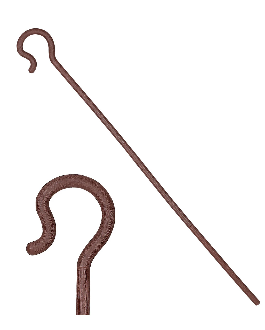 Brauner Hirtenstab 4-tlg - 148 Cm 1 Brauner Hirtenstab 4-tlg - 148 Cm