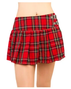 Buckle Mini Tartan Rot