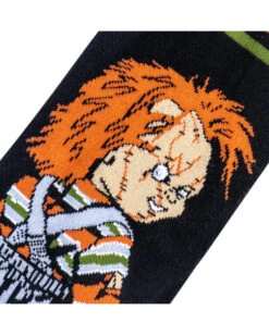 Chucky Die Mörderpuppe Damen Socken -Halloween Kostüm Geschäft chucky die moerderpuppe damen socken childs play chucky woman socks geschenkidee horror fan 52358 4