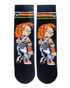 Chucky Die Mörderpuppe Damen Socken -Halloween Kostüm Geschäft chucky die moerderpuppe damen socken childs play chucky woman socks geschenkidee horror fan 52358 5
