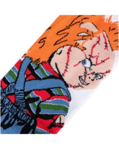 Chucky Die Mörderpuppe Revenge Socken -Halloween Kostüm Geschäft chucky die moerderpuppe socken childs play chucky socks horrorfilm socken geschenkartikel horror fan 52330 4