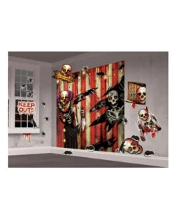 Creepy Clown Wanddeko 32tlg.