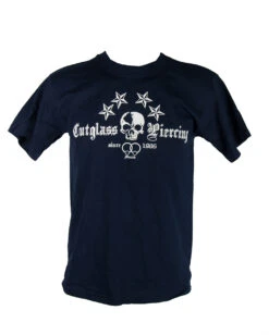 Cutglass Piercing Herren T-Shirt Blau