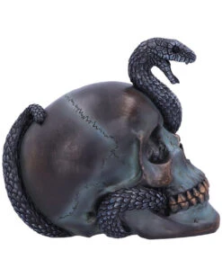 Das Schicksal Der Schlange Gothic Schädel 19cm -Halloween Kostüm Geschäft das schicksal der schlange gothic schaedel 19cm serpentine fate gothic snake skull gothic deko totenkopf 53993 4