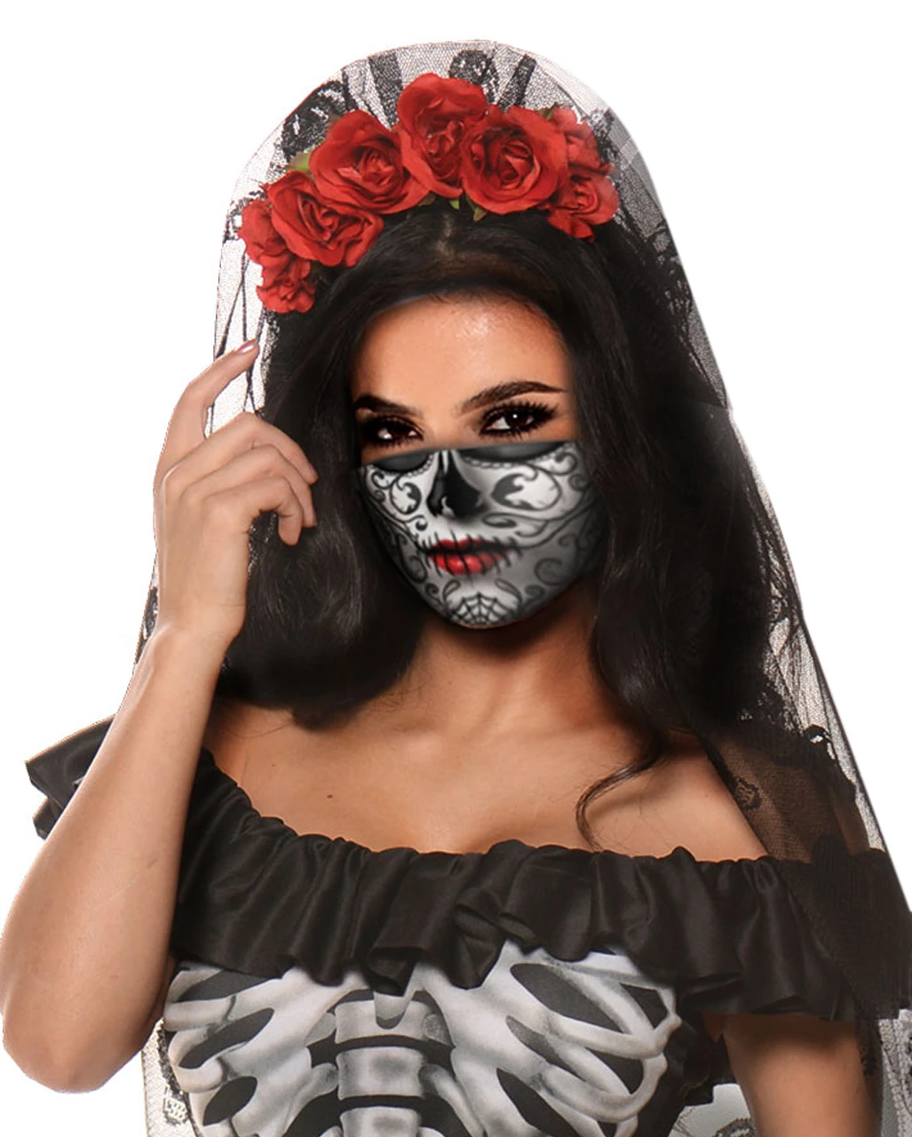 Day Of The Dead Alltagsmaske Für Frauen 1 Day Of The Dead Alltagsmaske Für Frauen