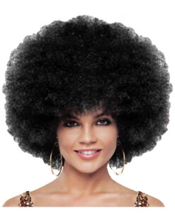 Deluxe Jumbo Afro Perücke Schwarz