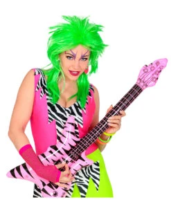 Fingerlose Netzhandschuhe Neonpink -Halloween Kostüm Geschäft fingerlose netzhandschuhe neonpink kostuemzubehoer fuer 80er jahre mottopartys handschuhe in netzoptik 23714 4