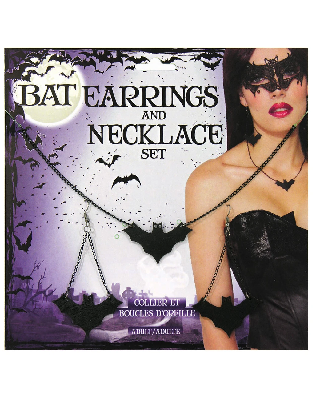 Fledermaus Ohrringe & Halskette 1 Fledermaus Ohrringe & Halskette