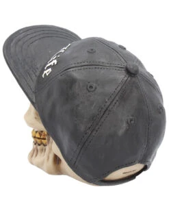 Gangster Totenkopf "Thug Life" 15,8cm -Halloween Kostüm Geschäft gangster totenkopf gangster totenschaedel gangster skull skull with gold teeth 53388 04