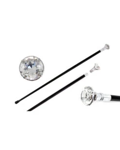 Gehstock Mit Diamantknauf Aus Glas