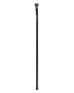 Gehstock Mit Silberknauf Matt -Halloween Kostüm Geschäft gehstock mit silberknauf gothic spazierstock kostuem zubehoer walking stick black bild2 28587