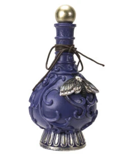 Giftflasche Mit Totenkopf Motte 23cm -Halloween Kostüm Geschäft giftflasche mit totenkopf motte poision bottle with skull moth halloween tischdekoration gothic deko 54736 03