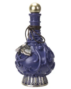 Giftflasche Mit Totenkopf Motte 23cm -Halloween Kostüm Geschäft giftflasche mit totenkopf motte poision bottle with skull moth halloween tischdekoration gothic deko 54736 04