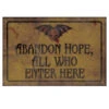 Gothic Abandon Hope Schild 43x11cm