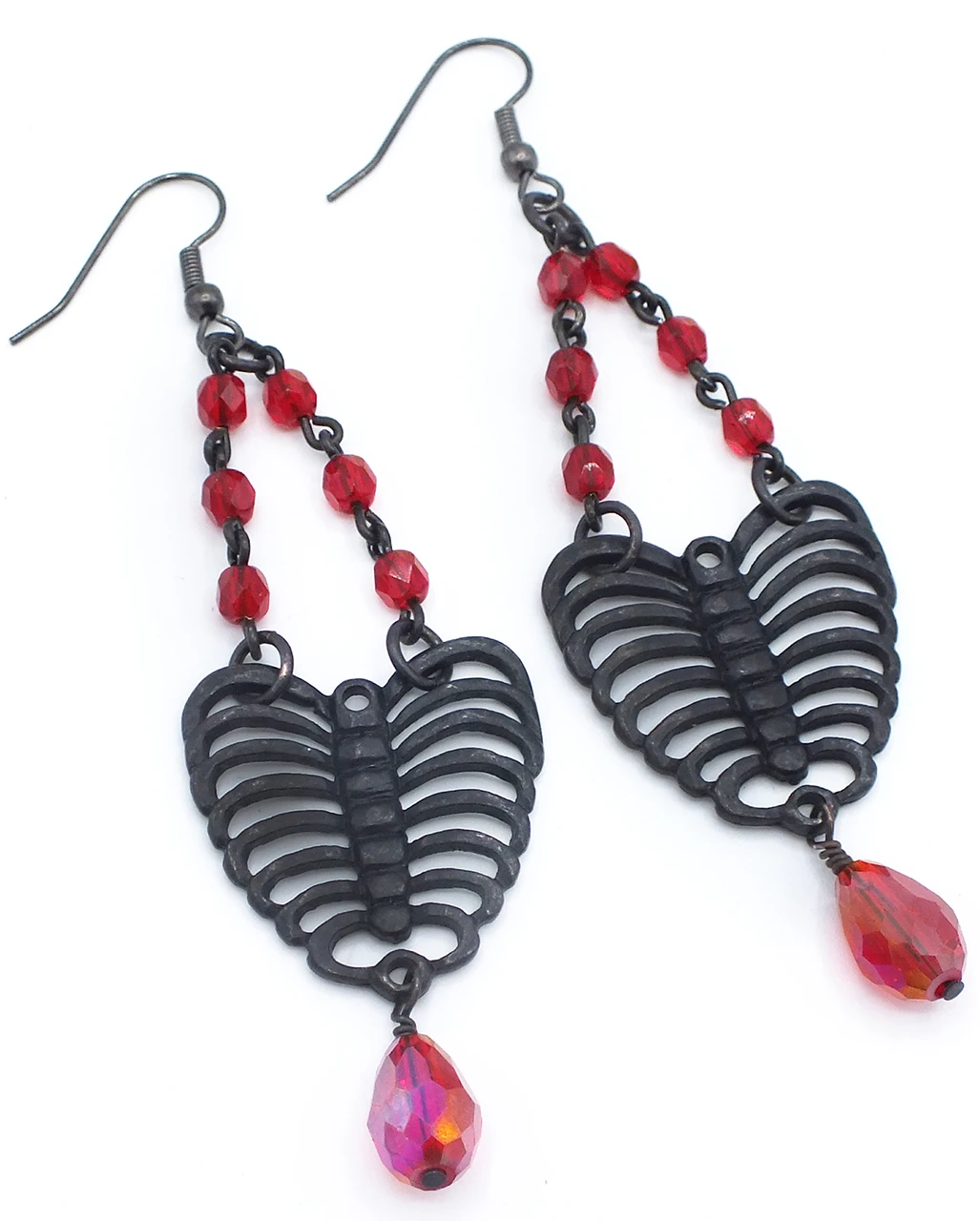 Gothic Skelett Ohrringe 1 Gothic Skelett Ohrringe