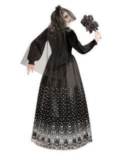 Day Of The Dead Skelettbraut Kostüm -Halloween Kostüm Geschäft gothic skelett braut damenkostuem halloween kostuem skeleton bride costume 36863 3