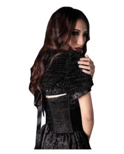 Halloween Kostüm Geschäft -Halloween Kostüm Geschäft gothic mini cape schwarz gothic bolero rueschen bolero 660594 2