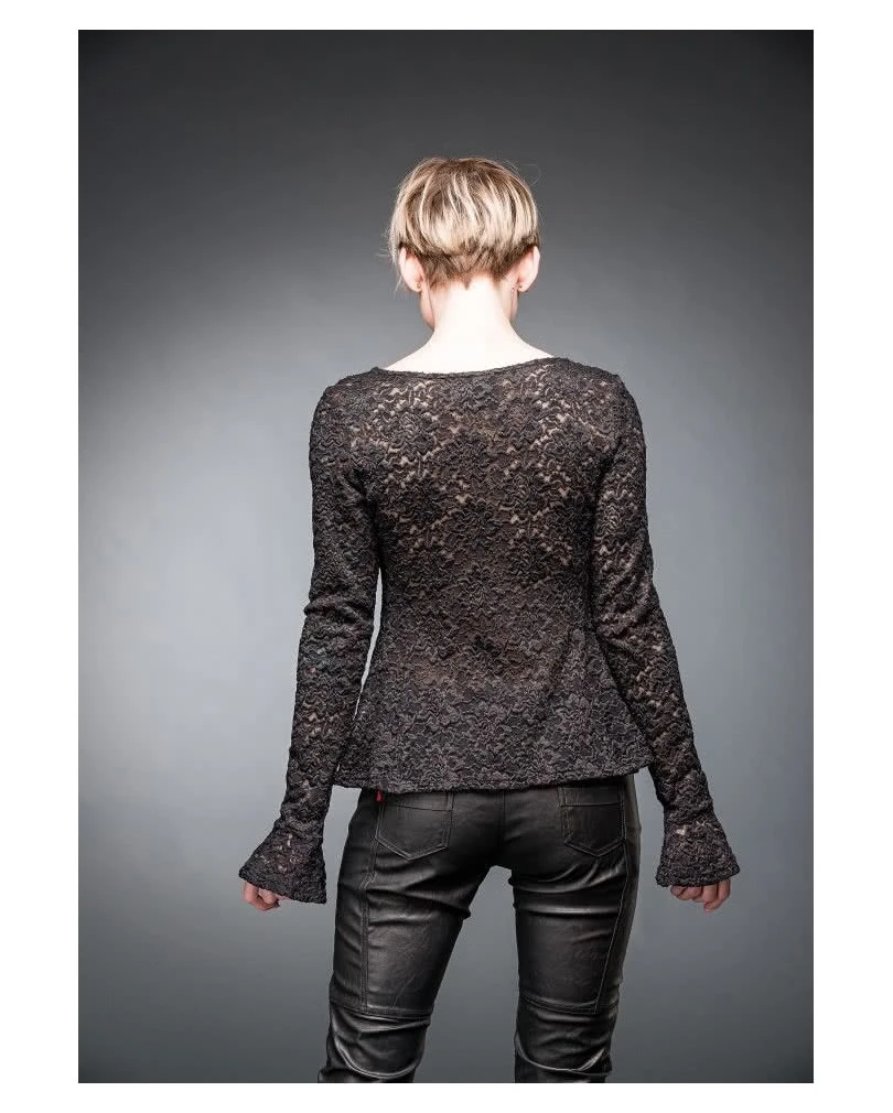 Spitzenshirt Mit Raffungen 2 Spitzenshirt Mit Raffungen – Bild 2