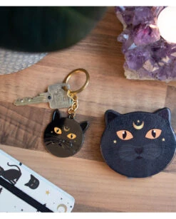 Gothicat Schlüsselanhänger -Halloween Kostüm Geschäft gothicat schluesselanhaenger gothicat keyring gothic accessoire gothic geschenkartikel 52799 03