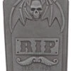 Grabstein RIP Mit Totenkopf Und Flügeln
