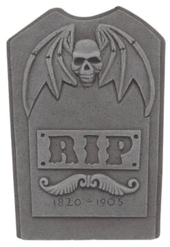 Grabstein RIP Mit Totenkopf Und Flügeln