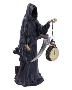 Grim Reaper Mit Uhr Figur 39,5cm -Halloween Kostüm Geschäft grim reaper mit uhr figur grim reaper with clock figurine sensenmann deko figur 52546 04