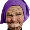 Grimmige Oma Maske Mit Kopftuch