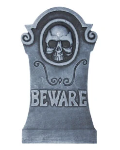 Halloween Grabstein Skull & Inschrift