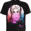 Harley Quinn Mad Love T-Shirt Black