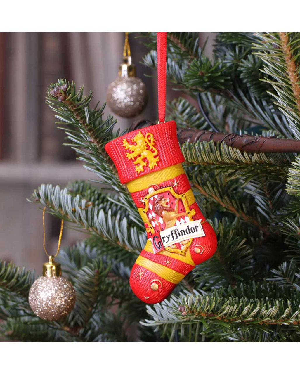 Harry Potter Gryffindor Socke Weihnachtskugel 7 Harry Potter Gryffindor Socke Weihnachtskugel – Bild 7