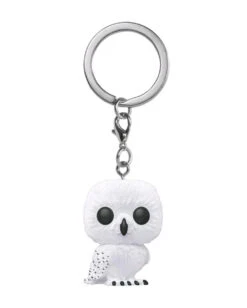 Harry Potter Hedwig Flocked Funko Pocket POP! Schlüsselanhänger