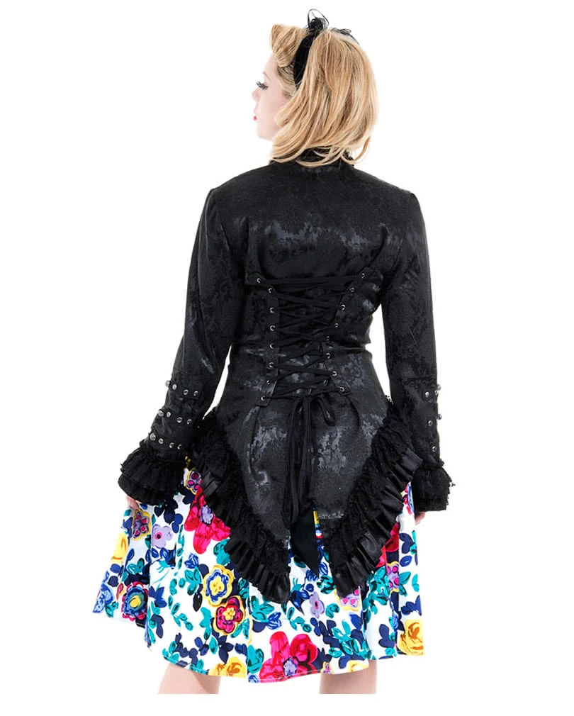 Gothic Damenfrack Schwalbenschwanz 2 Gothic Damenfrack Schwalbenschwanz – Bild 2