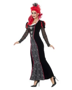 Herzkönigin Deluxe Kostüm -Halloween Kostüm Geschäft herzkoenigin deluxe kostuem barock dunkle koenigin verkleidung baroque dark queen costume 28950 2