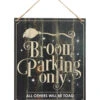 Hexenbesen Parken Hängeschild